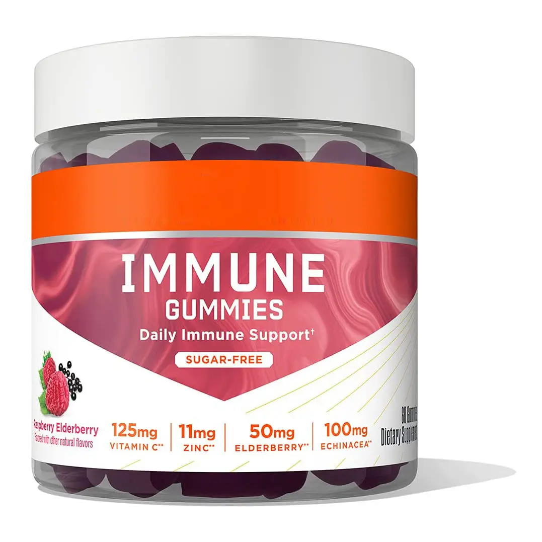 Booster immunitario Keto Gummies senza zucchero con equilibrio dell'ormone dello zinco vitamina benessere umore ormone cardiaco integratore per l'equilibrio gummies