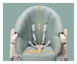 <span class=keywords><strong>Seggiolone</strong></span> Moderno Portatile per Bambini con Cintura di Sicurezza, Seduta per Pasti all'Ingrosso, Facile <span class=keywords><strong>da</strong></span> Usare per l'Alimentazione - Product Image 4