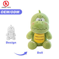 Peluche de dinosaure personnalisée, nouvelle création, jouet en peluche doux, certifié EN71 CPC, service OEM ODM personnalisé, vente en gros, usine