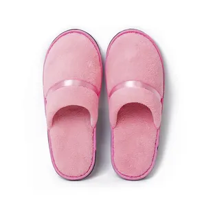 Hotel Spa Gast Wegwerp Koraalfleece Pluche Roze Kaki Indoor Eva Slipper