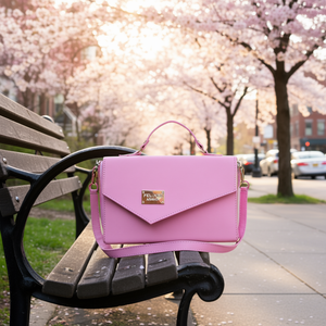 Magnifique sac bandoulière pour femme motif félin, rose, en PU, avec fermeture éclair, tendance printemps-été, usage quotidien - Product Image 2
