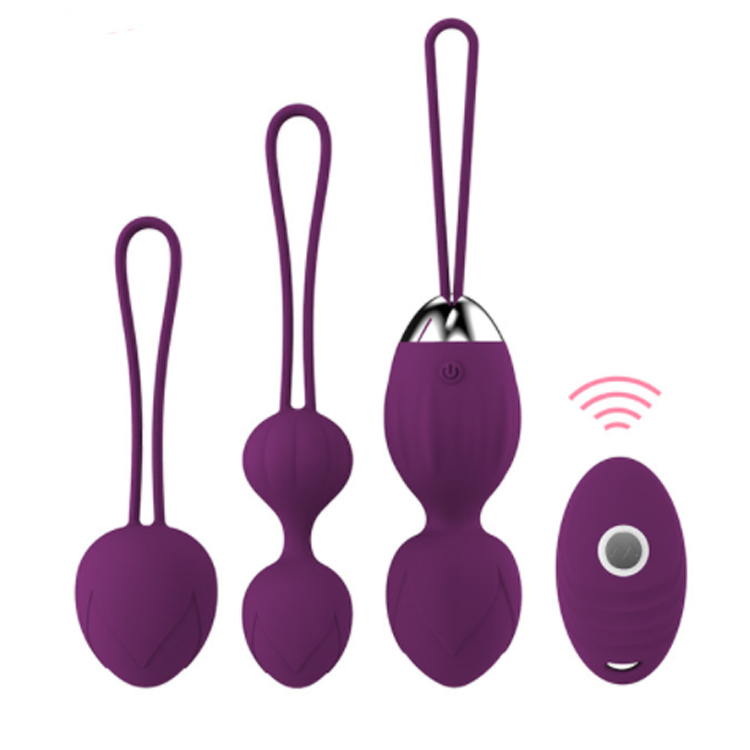 vibrator mit kugeln Anal Vibrator Plug Kugeln Stimulator Vibration Dildo lila main image 0