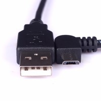 Câble de chargement de données personnalisé 90 degrés micro usb USB2.0, câble micro usb à angle gauche pour Android