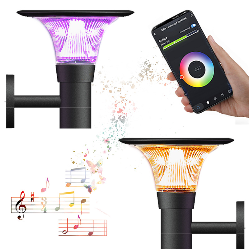 Smart 3W Outdoor Solar IP65 Waterproof LED Wall Lamp