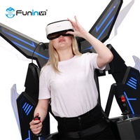 De dispositivo VR de realidad Virtual vuelo tiroteo juegos de simulador