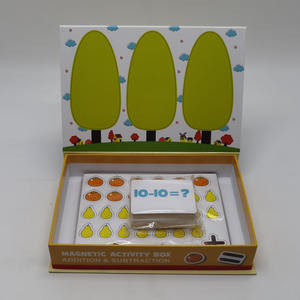 Boîte d'activités mathématiques magnétiques : apprenez l'addition et la soustraction à travers le jeu et les tuiles et chiffres magnétiques pratiques - Product Image 3