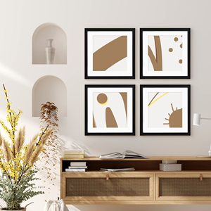 Fuling – Lot de cadres <span class=keywords><strong>photo</strong></span> en bois faits main, créatifs et abordables, tailles 4x6, 5x7, 6x8, 18x24 pouces, A4 – Décoration murale en bois - Product Image 5
