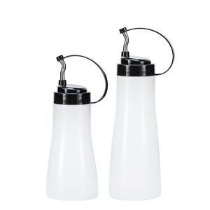 Bouteille d'huile en plastique de qualité <span class=keywords><strong>alimentaire</strong></span> ketchup condiment sauce squeeze bouteille pour la cuisine - Product Image 1