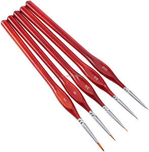 Juego de 5 Pinceles Profesionales para Pintura Acrílica, al Óleo y al Agua, con Mango Triangular de Madera, para Artistas, Venta al Por Mayor - Product Image 6