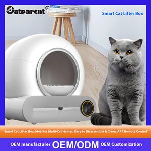 Лидер продаж, умный автоматический экологически чистый пластиковый ящик для кошачьего туалета, закрытый блок управления приложением, сертифицированный CE FCC - Product Image 2