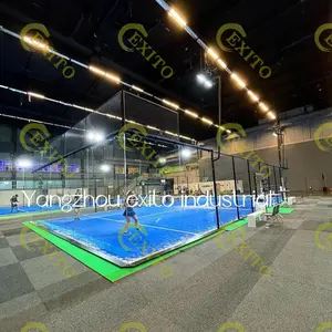 EXITO 2023 Assembled Sports Equipment Pitch Professional Panoramic Paddel Court Quality Outdoor Padel Court