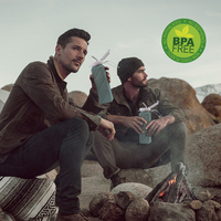Bouteilles d'eau pliables en silicone personnalisées avec logo pour festivals, sport, gym, sans BPA, pour enfants et école