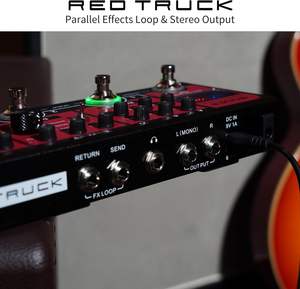 Pedalera Multiefectos Combinada para <span class=keywords><strong>Guitarra</strong></span> Roja con Reverb, Delay, Modulación, Distorsión y Drive - Efectos Tradicionales para <span class=keywords><strong>Guitarra</strong></span> - Product Image 4