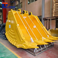 Bucket Excavator Batu Keras Berkekuatan Tinggi dengan Gigi Batu untuk Penggalian Batu Keras