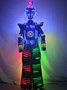 Unisex LED Show costumi luminosi stile Robot set <span class=keywords><strong>di</strong></span> moda spettacolo <span class=keywords><strong>di</strong></span> scena celebrazione <span class=keywords><strong>di</strong></span> <span class=keywords><strong>natale</strong></span> Nightclub DJ Party dance - Product Image 4