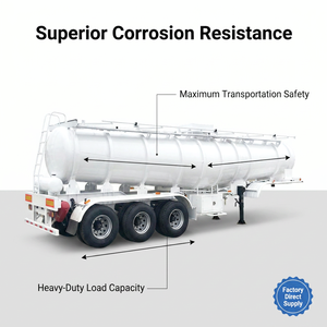 Camión Cisterna de Alta Calidad para Líquidos Ácidos y Químicos de 18.5 CBM, Camión Cisterna Sellado para Fluidos <span class=keywords><strong>H2SO4</strong></span> y HCI - Product Image 1