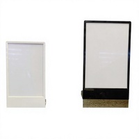 Boîte à lumière LED sans fil rechargeable A3/A4, cadre en alliage d'aluminium, 2000 lumens - Panneaux de menus de table pour restaurants, cafés, services de restauration