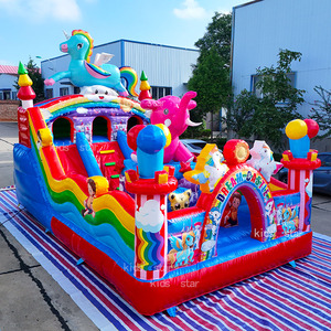 <span class=keywords><strong>Château</strong></span> Gonflable Compact pour Enfants - Jeu de Rebond et Toboggan Extérieur pour Fêtes - Offre Spéciale - Product Image 3