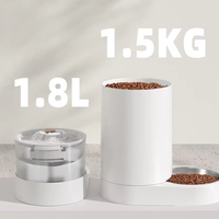 Gamelle intelligente pour animaux de compagnie, distributeur rapide, fournitures pour animaux, gamelle automatique en plastique pour croquettes et aliments humides pour chiens