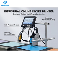 Mesin Kode Otomatis Multibahasa Harga Murah 12.7mm/25.4mm Printer Tanggal Kedaluwarsa Printer Inkjet Online Printer TIJ