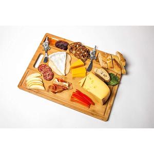 Tabla de cortar de bambú grande, bloque de carnicero, tabla de cortar de madera - Product Image 4