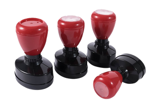 Produsen mainan anak-anak cap guru Logo khusus <span class=keywords><strong>HA</strong></span> merah hitam cap pribadi bulat persegi panjang Oval cangkang tinta Flash cap - Product Image 4