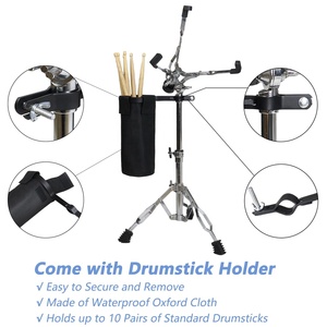 AOOLOO Penyangga <span class=keywords><strong>Drum</strong></span> Snare dari Aluminium Alloy, Tempat Penyimpanan Stik <span class=keywords><strong>Drum</strong></span>, Dapat Disesuaikan, Cocok untuk <span class=keywords><strong>Drum</strong></span> Diameter 10''-14'', Tinggi 14.5-23 Inci - Product Image 3