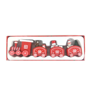 Factory Direct Sales of <b>Christmas</b> Decorations Wooden Four-section Festival Desktop Decoration <b>Ornaments</b> <b>Christmas</b> <b>Train</b> - Product Image 4