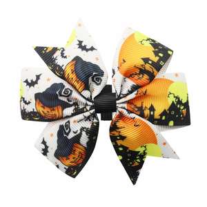 Hot Selling All Saints' Day Dog Bow Pet Tie Festival Celebration Products About Halloween Hair <b>Clips</b> With Bow Decoration for Kid - Product Image 3