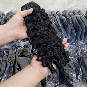 12A 10A France Curly Bundles Cheveux Humains Indiens Remy Super Double Drawn Double Trame Toutes Couleurs Femmes YEUNG BEAUTY - Product Image 2