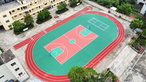 Suelo de cancha de baloncesto sintético acrílico de superficie dura Popular INOLP Venta caliente China Playgrounds lugares - Product Image 4