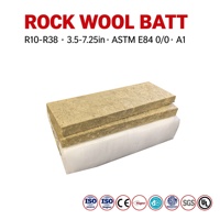 Laine de roche minérale isolante R10-R38, 2,5 lb/pied3, 3,5-7,25 pouces, CAN/ULC S102 S114, pour murs et plafonds en ossature bois et acier