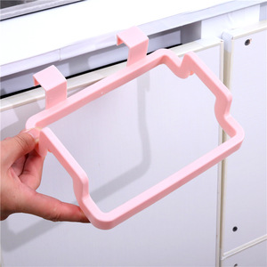 Panda <b>Plastic</b> Door-Back Garbage Bag Rack, Multifunctional Kitchen Cabinet Door Back Dishcloth Hanger and Storage <b>Bracket</b> - Product Image 3