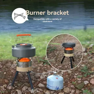 BRS-TS19 reaktif yığın ısı pişirme sistemi taşınabilir Pot/Jet brülör seti sırt çantasıyla ve kamp sobası sistemi 1900W reaktör seti - Product Image 6