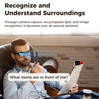 Lunettes Intelligentes de Traduction IA 2026 M02 avec Caméra 8MP, Reconnaissance Automatique, Transfert Wi-Fi, Appel Vocal Bluetooth, Lunettes de Soleil Intelligentes