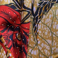 Tela de cera de algodón Ultra de alta calidad, Gema con estampado dorado, técnica de tejido textil decorativo para sofá, vestido para niños y niñas, nuevo