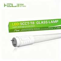 Tubo LED T8 Tipo B de 4 pies y 2 pies, de un solo extremo o doble extremo, compatible con balasto bypass, tubo de vidrio de 15W, 14W, 9W, 7W para oficina y garaje