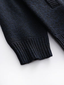 เสื้อสเวตเตอร์ถักแขนยาวของผู้ชายเสื้อสเวตเตอร์ถักเข้ารูปมีซิปอบอุ่นพิมพ์ลาย - Product Image 5