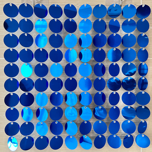 Round Shimmer Wall Panel Sequin Wall <strong>Backdrop</strong> Faceted Brilliant Opal Decor For Fashion Show Award Ceremony Gala Boutique - Product Image 3