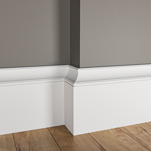 Zócalos Modernos de Madera Maciza MDF y Pino, Molduras Impermeables para Zócalos, Imprimadas en Blanco, Decoración Interior, Duraderas y Ecológicas - Product Image 2