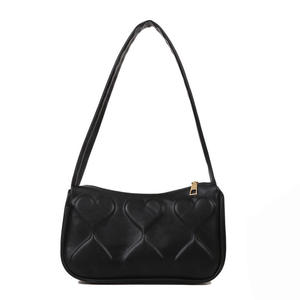 New trendy girls' casual shoulder <b>bag</b> with solid color zipper closure and fashionable <b>underarm</b> <b>bag</b> - Product Image 6