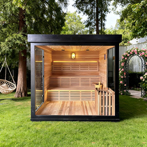1-8 người đa phong cách tùy chỉnh bằng gỗ ngoài trời phòng tắm hơi sưởi ấm hồng ngoại phòng tắm hơi - Product Image 2