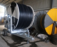 Enrouleur de tuyau d'eau mobile pour ferme JP90-400 Enrouleur de tuyau d'irrigation Système d'irrigation par aspersion mobile Système d'irrigation automatique