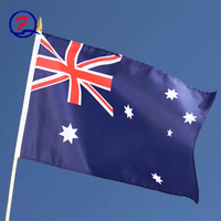 Vente en gros 3x5ft polyester australien personnalisé durable drapeaux australiens