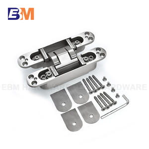 <span class=keywords><strong>Bisagras</strong></span> ocultas invisibles resistentes <span class=keywords><strong>de</strong></span> la <span class=keywords><strong>puerta</strong></span> <span class=keywords><strong>de</strong></span> <span class=keywords><strong>entrada</strong></span> 100KG, bisagra oculta ajustable del acero inoxidable 304 3D - Product Image 6