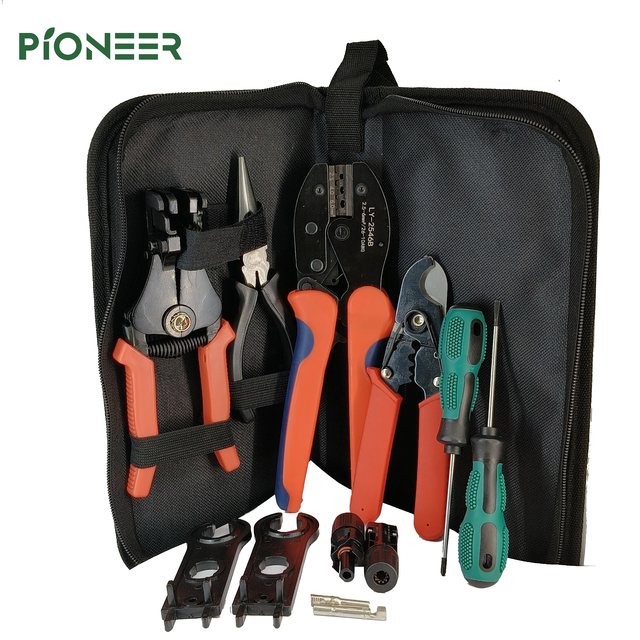 Solar Wire Cable High Quality Solar PV Cable System Installation Tool Set Kits with Copper Connectors Multi-Purpose