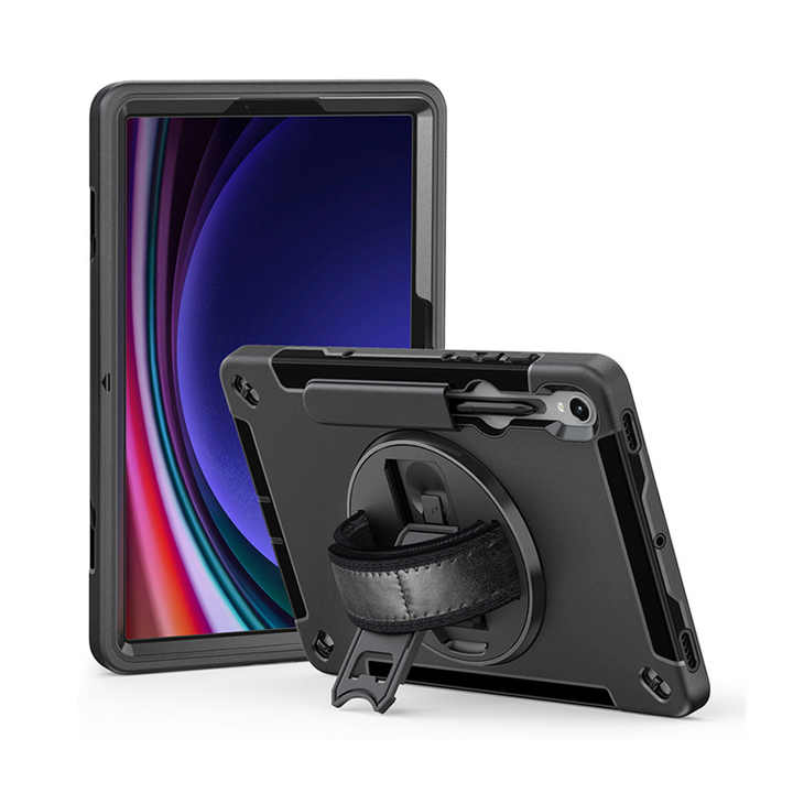 [ Rugged Tablet Case ] Shockproof Hand Strap 360 Rotation Disc Kids ...