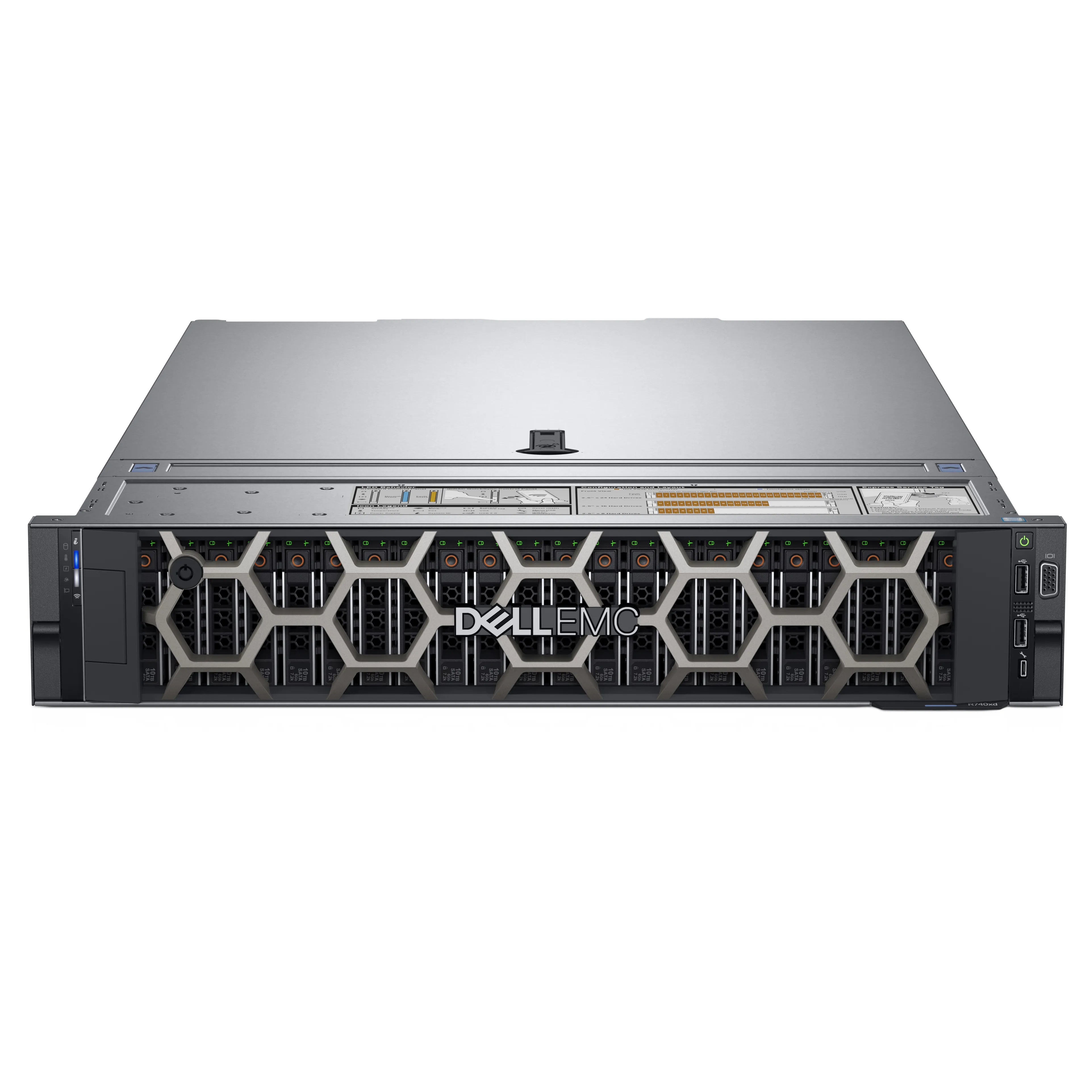 Server Tingkat Perusahaan DELL PowerEdge R740 Intel Xeon 4214R 64GB Memori Poweredge R740