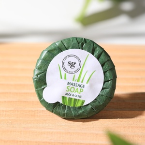 Saponetta Rotonda di Alta Qualità 5 Stelle per Hotel, Ricca di Estratto di Aloe Vera, Pulizia Profonda, Lussuosa Mini Saponetta per Hotel - Product Image 2