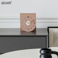 Mandelda horloge murale décoration de la maison luxe en forme de N 3D acrylique dessus de Table horloges de bureau bureau chambre café montre horloge